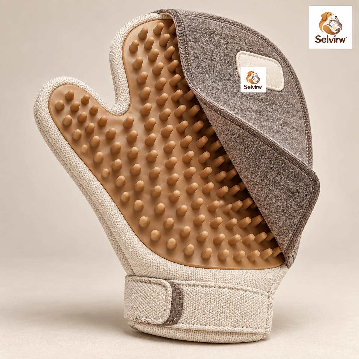Selvirw™ ShedCapture Grooming Mitt
